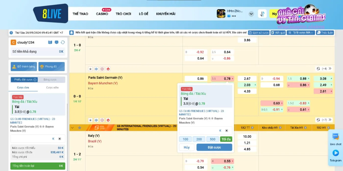 Kinh nghiệm soi kèo dựa trên tỷ lệ bóng đá 8LIVE