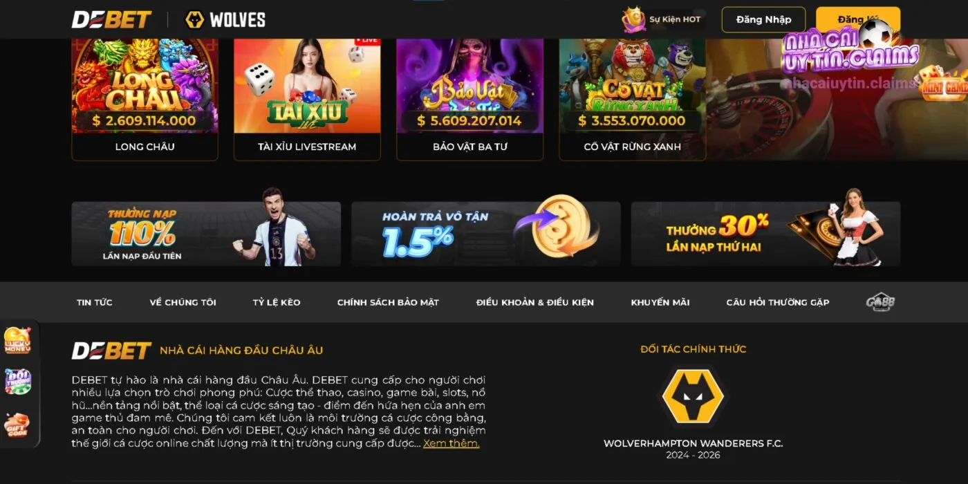 Tham Gia Nhận Phần Quà Khuyến Mãi Cực Lớn Tại DEBET