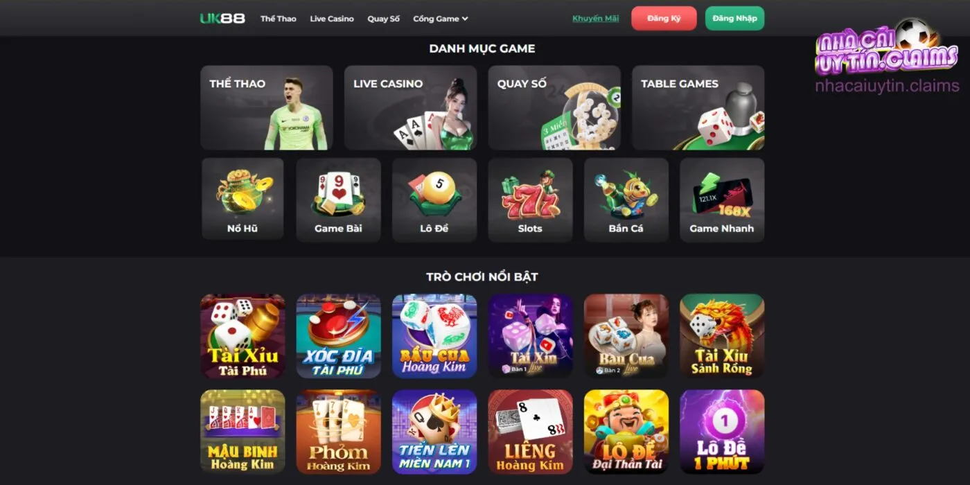 UK88 mang đến kho game khủng lồ cho người chơi trải nghiệm